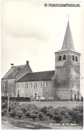 ansichtkaart: Eethen, N.H. Kerk