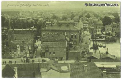 ansichtkaart: Zaandam, Panorama. Westelijk deel der stad