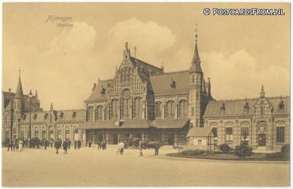 ansichtkaart: Nijmegen, Station