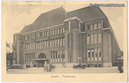 ansichtkaart: Utrecht, Postkantoor
