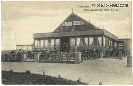 ansichtkaart: Wassenaar, Cafe 'Duinoord'. Wassenaarsche slag