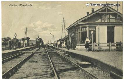 ansichtkaart: Moordrecht, Station