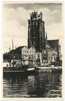 ansichtkaart: Dordrecht, Boomkade