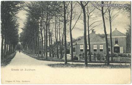 ansichtkaart: Zuidhorn, Groeten uit