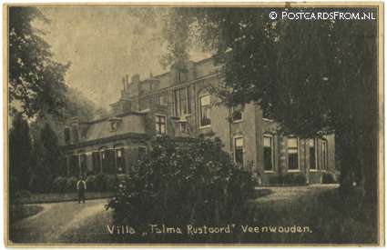 ansichtkaart: Veenwouden, Villa 'Talma Rustoord'