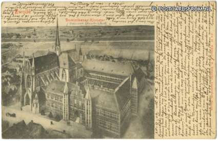 ansichtkaart: Zwolle, Dominikaner Klooster