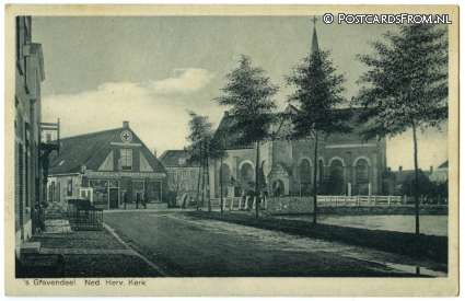 ansichtkaart: 's-Gravendeel, Ned. Herv. Kerk