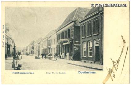 ansichtkaart: Doetinchem, Hamburgerstraat
