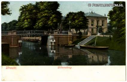 ansichtkaart: Utrecht, Willemsbrug