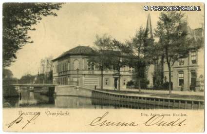 ansichtkaart: Haarlem, Oranjekade