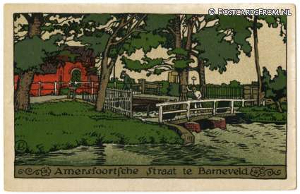 ansichtkaart: Barneveld, Amersfoortsche Straat