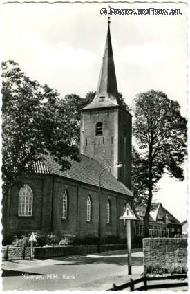 ansichtkaart: Gieten, N.H. Kerk