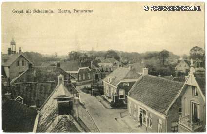 ansichtkaart: Eexta, Panorama