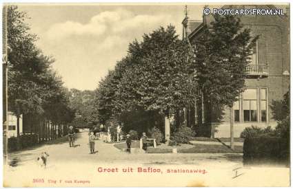 ansichtkaart: Baflo, Stationsweg. Gemeentehuis