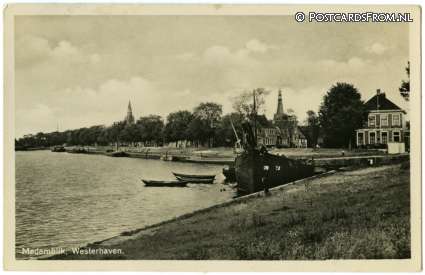 ansichtkaart: Medemblik, Westerhaven