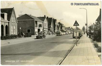 ansichtkaart: Haulerwijk, Groeten uit