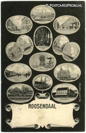 ansichtkaart: Roosendaal, Groeten uit