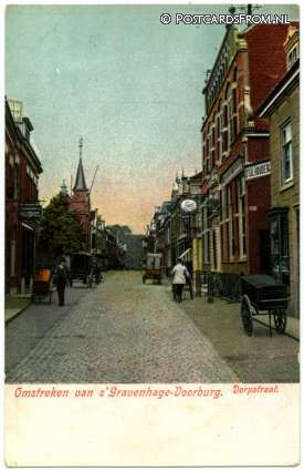 ansichtkaart: Voorburg, Dorpstraat