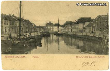 ansichtkaart: Bergen op Zoom, Haven