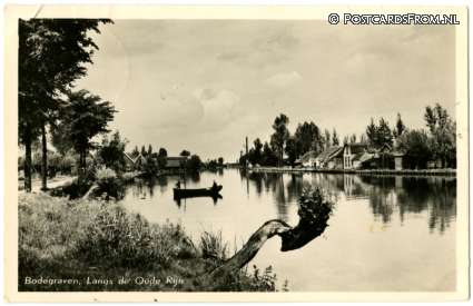 ansichtkaart: Bodegraven, Langs de Oude Rijn
