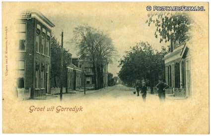 ansichtkaart: Gorredijk, Groet uit