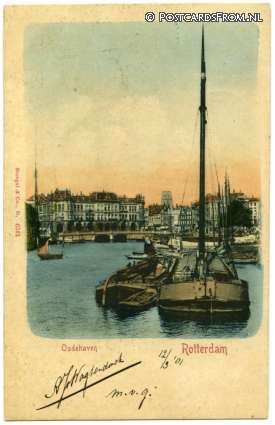 ansichtkaart: Rotterdam, Oudehaven