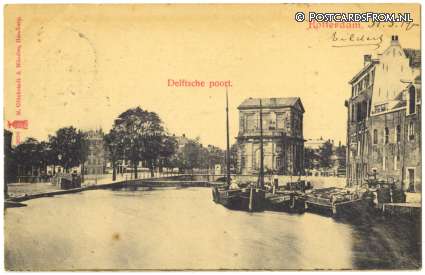 ansichtkaart: Rotterdam, Delftsche poort