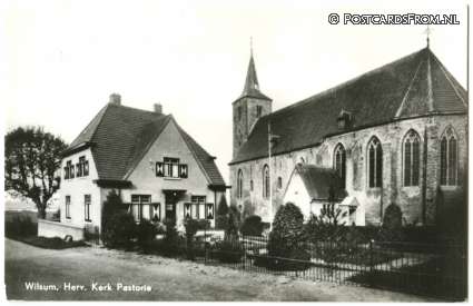 ansichtkaart: Wilsum, Herv. Kerk Pastorie