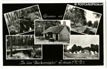 ansichtkaart: Esbeek, Landgoed 'De Utrecht'. Herberg 'In den Bockenreijder'