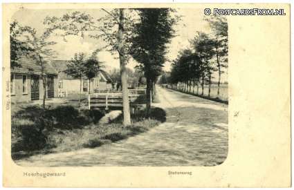 ansichtkaart: Heerhugowaard, Stationsweg