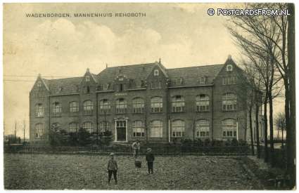ansichtkaart: Wagenborgen, Mannenhuis Rehoboth