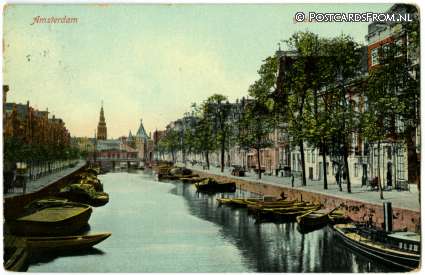 ansichtkaart: Amsterdam, Gelderschekade