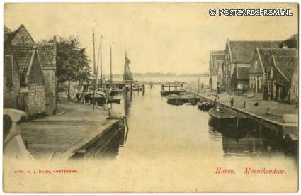 ansichtkaart: Monnickendam, Haven