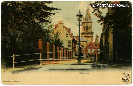 ansichtkaart: Delft, Boterbrug