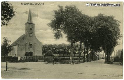 ansichtkaart: Nieuw-Beijerland, Ned. Herv. Kerk
