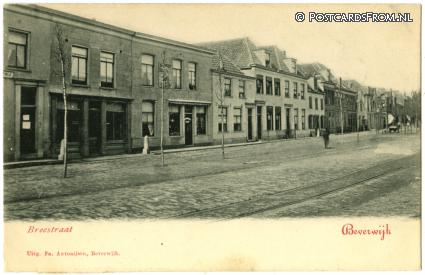 ansichtkaart: Beverwijk, Breestraat