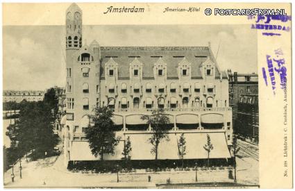 ansichtkaart: Amsterdam, American-Hotel