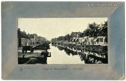 ansichtkaart: Gorredijk, Lange en Brouwerswal