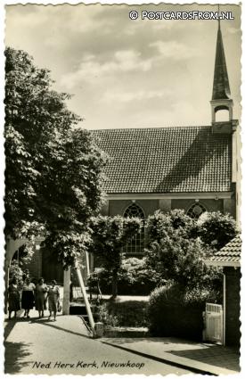 ansichtkaart: Nieuwkoop, Ned. Herv. Kerk