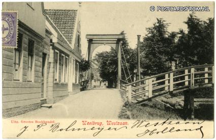 ansichtkaart: Westzaan, Weelbrug