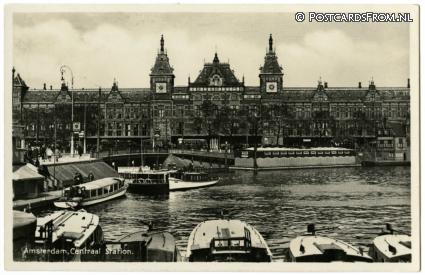 ansichtkaart: Amsterdam, Centraal Station