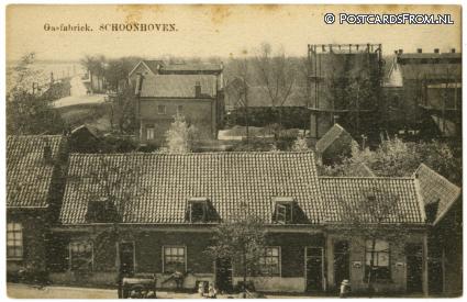 ansichtkaart: Schoonhoven, Gasfabriek