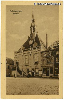 ansichtkaart: Schoonhoven, Stadhuis