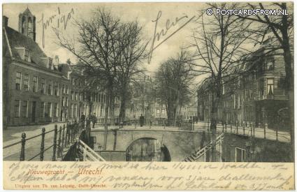 ansichtkaart: Utrecht, Nieuwegracht