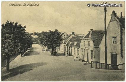ansichtkaart: Sint Philipsland, Voorstraat