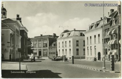 ansichtkaart: Leeuwarden, Hofplein