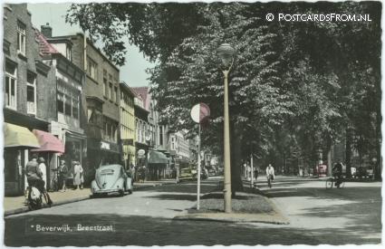 ansichtkaart: Beverwijk, Breestraat