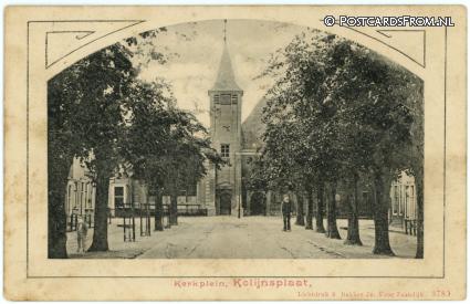 ansichtkaart: Colijnsplaat, Kerkplein