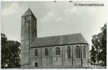 ansichtkaart: Havelte, N.H. Kerk