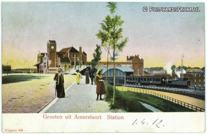 ansichtkaart: Amersfoort, Station